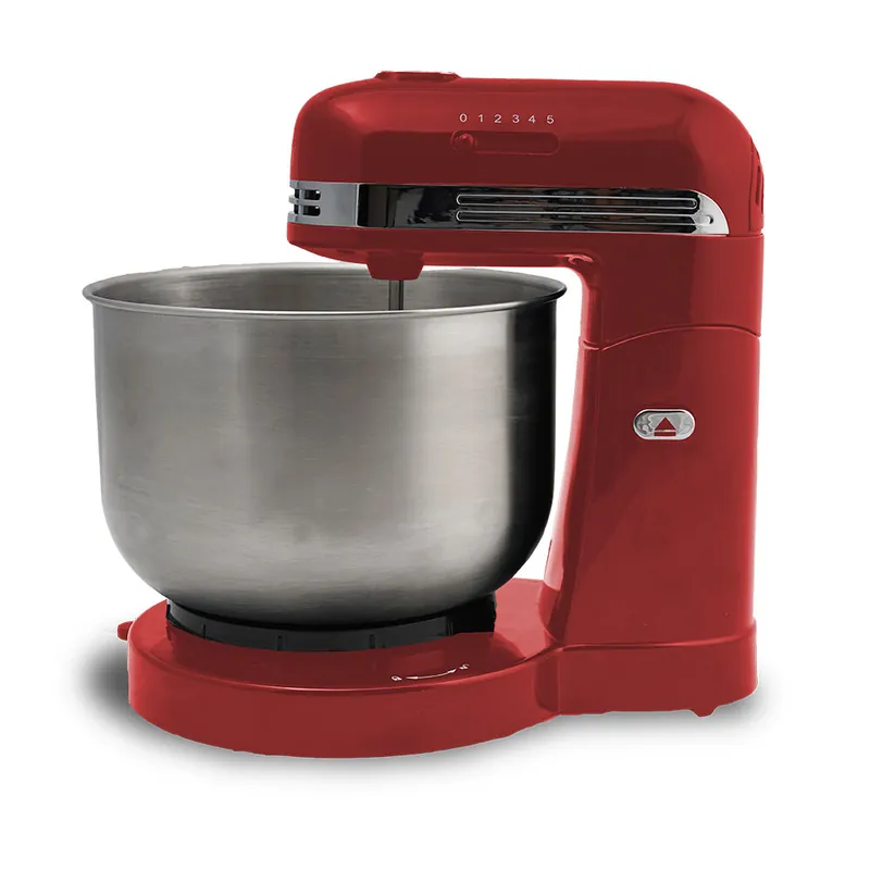 BATIDORA MEZCLADORA Y AMASADORA - 3,5L - 350W - ROJO