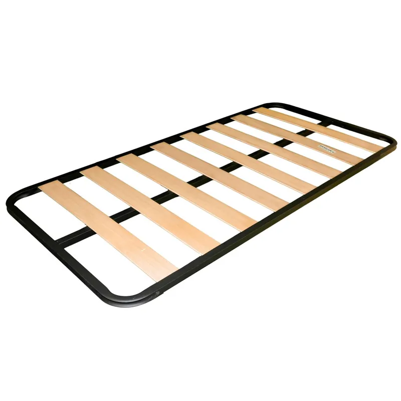 Somier 90x180 cm de Tubo acerado 30x30 mm con Refuerzo Central láminas de chopo (Sin Patas, 90x180 cm) - Descanso