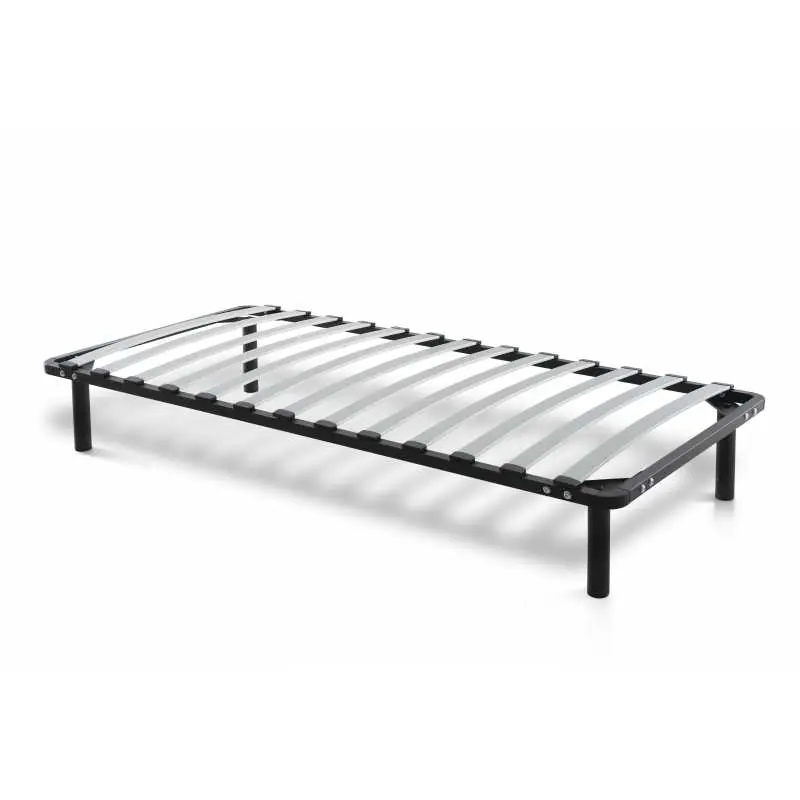 Somier reforzado de láminas anchas desmontable, fabricado con estructura metálica en tubo de acero de 40 x 30 mm - Descanso