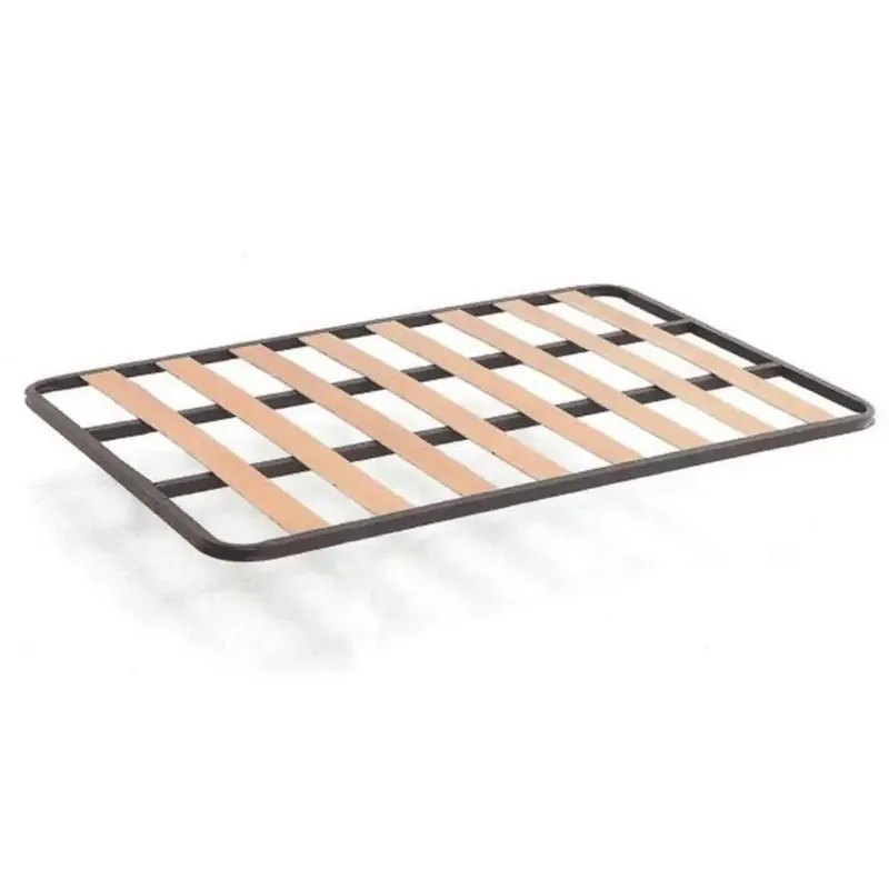 Somier 135x180 cm de Tubo acerado 30x30 mm con Refuerzo Central láminas de chopo (Sin Patas) - Descanso