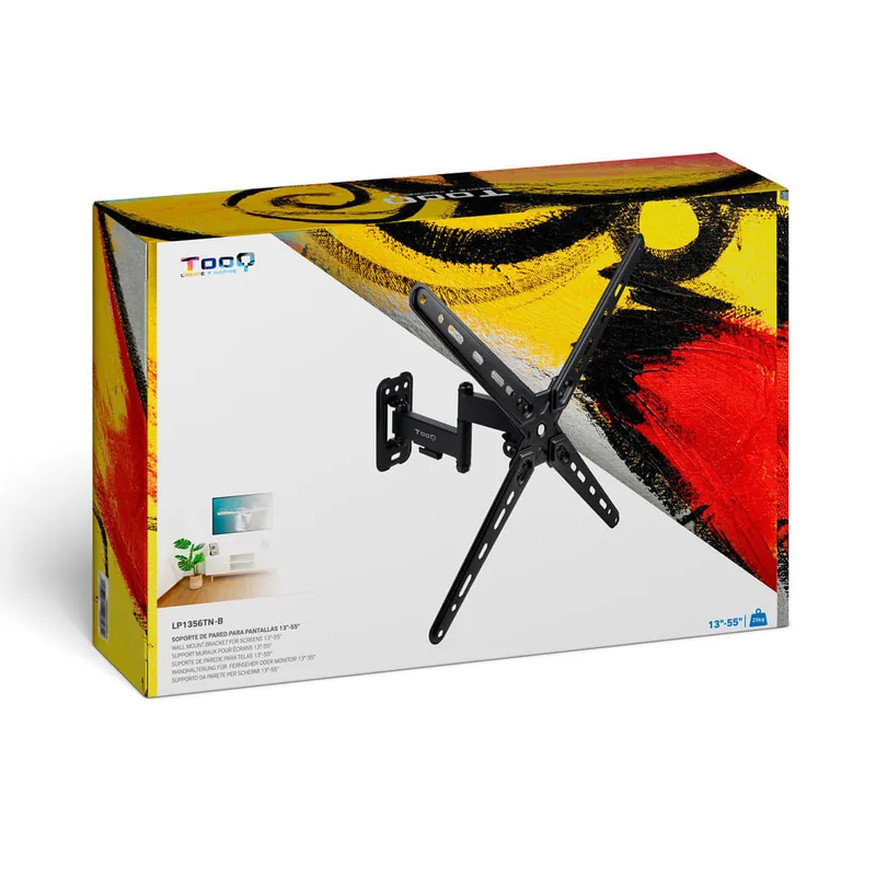 Soporte de TV TooQ LP1356TN-B 13"-55" inclinable y pivotable negro
