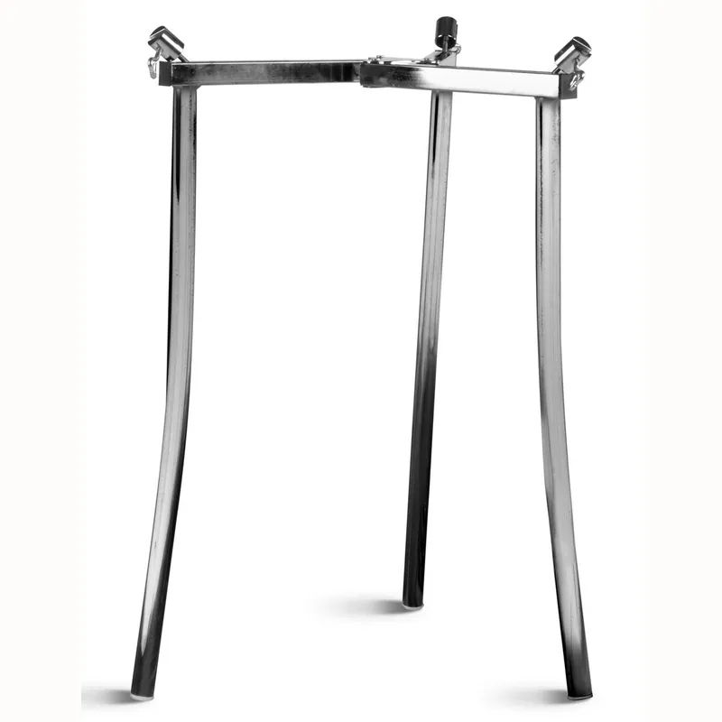 Briebe LEGL5 Trípode para Paellero de Gas Regulable, Soporte Robusto y Estable para Paelleros de 35 a 70 cm, , Acero Inoxidable - Jardín