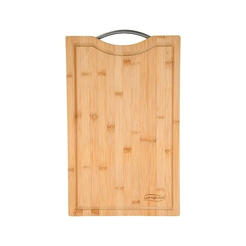 Tabla de cortar Bergner BBQ Marrón Bambú (40 x 25 x 1,9 cm) - Cocina