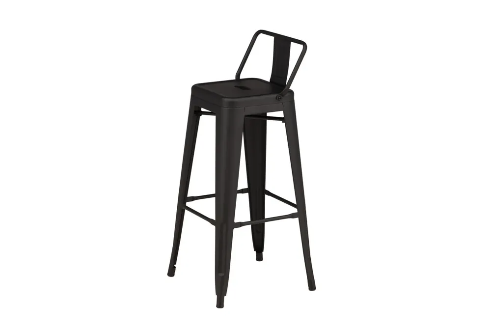 Taburete Alto TEMPE BS 1NOS 43x43x94 Negro - Muebles