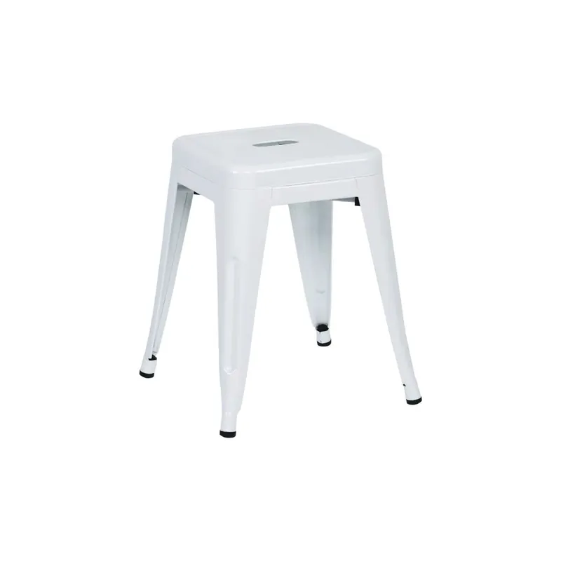 Taburete Bajo Industrial Apilable de Acero Thinia Home - Muebles