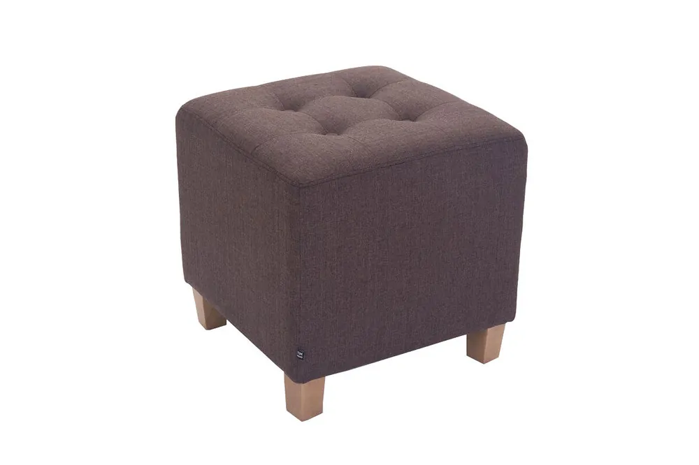 Taburete Bajo Pharao Tela Amarillo 45X45X46 cm - Muebles