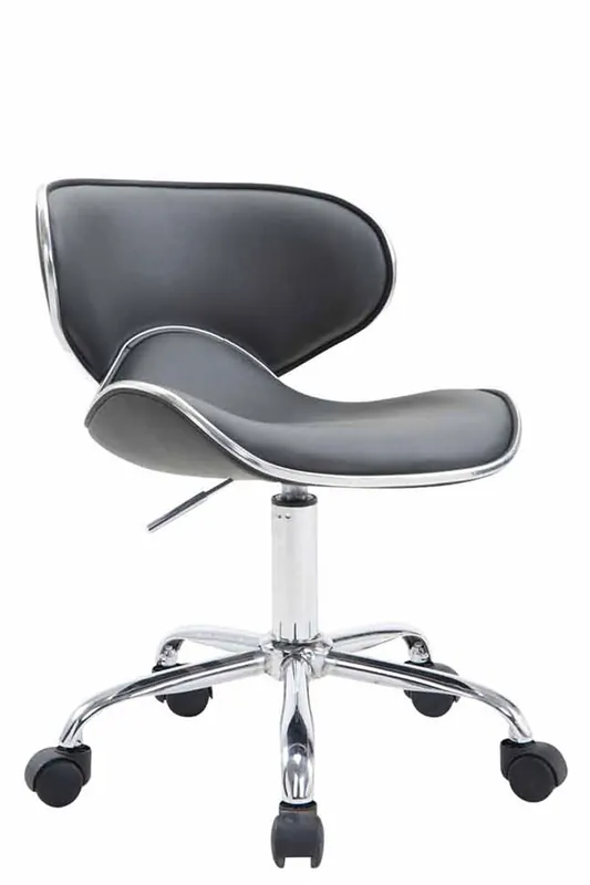 Taburete Con Ruedas Las Vegas V2 Simil cuero Gris 50X47X71 cm - Muebles