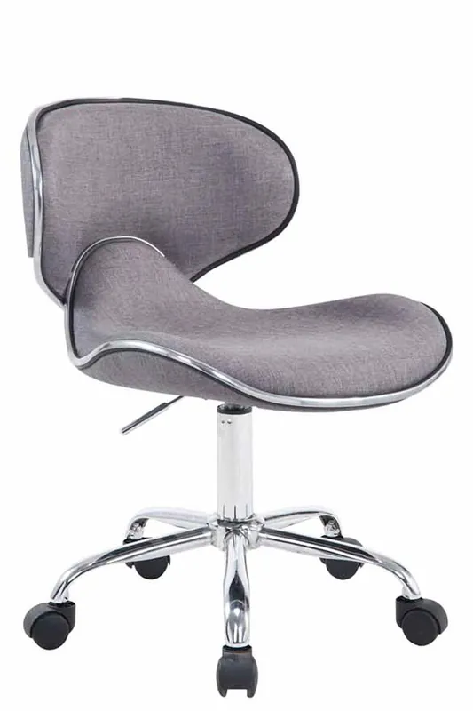 Taburete Con Ruedas Las Vegas V2 Tela Gris oscuro 50X47X71 cm - Muebles
