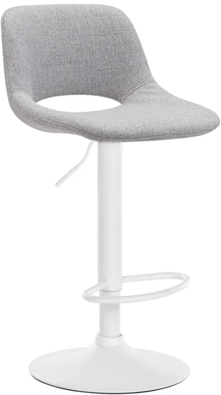 Taburete de bar Camden en tela Crema 46X42X86 cm - Muebles