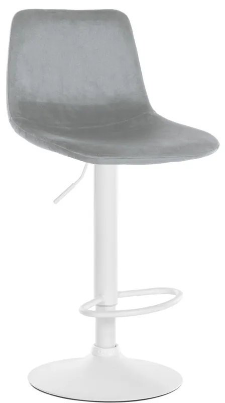 Taburete de bar Divo en terciopelo 43x44x88-109 cm