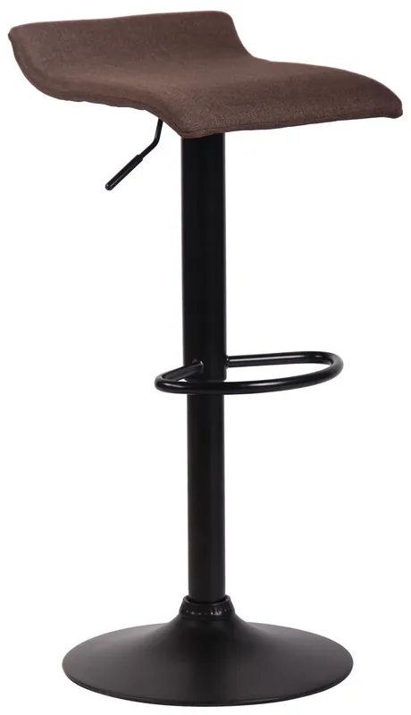 Taburete Dyn en tela Marrón 39X36X63 cm - Muebles