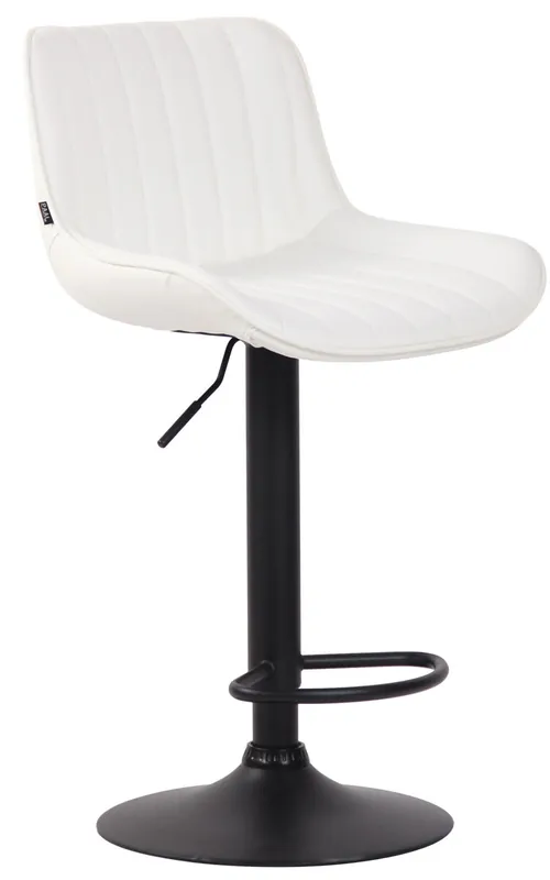 Taburete de bar Lentini en cuero sintético 50x50x86-108 cm
