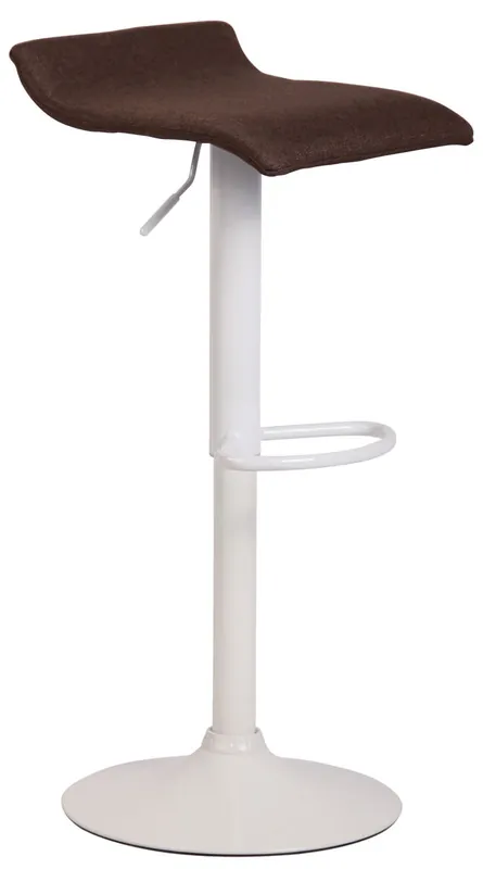 Taburete Dyn en tela Marrón 39X36X63 cm - Muebles