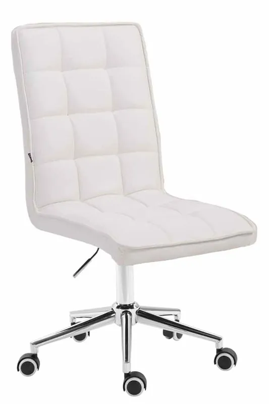 Taburete Peking V2 Simil cuero Blanco 61X43X90 cm - Muebles
