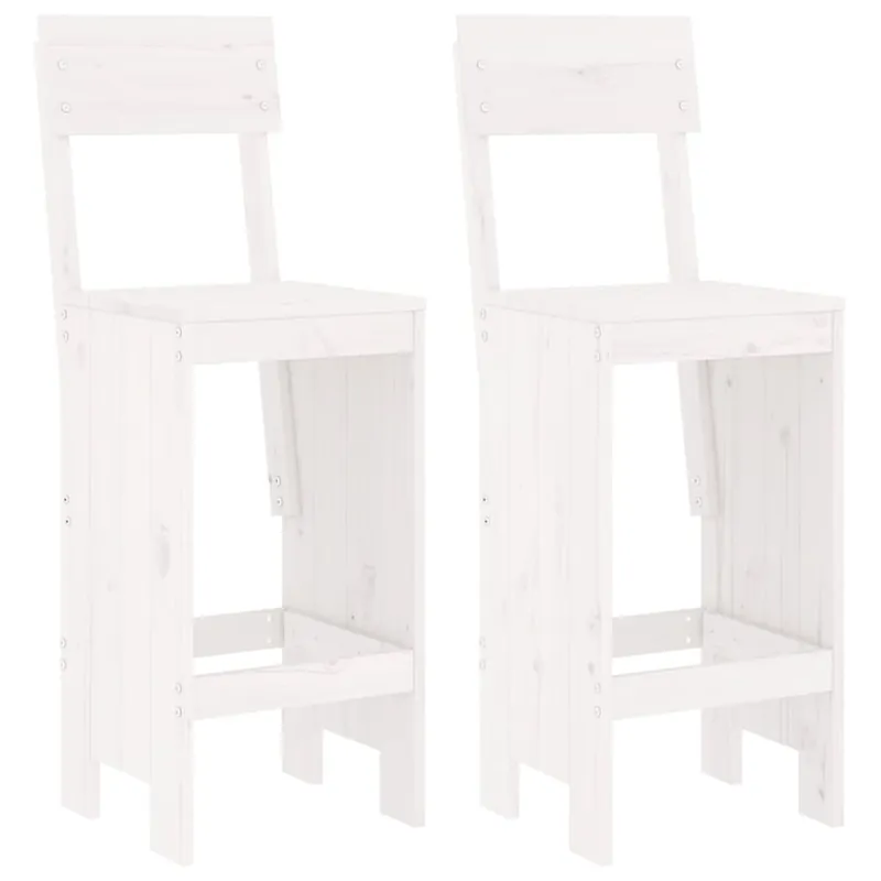 vidaXL Taburetes de cocina 2 uds madera abeto Douglas 40x48,5x115,5 cm - Muebles