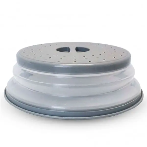 Tapadera para microondas Universal Blue plegable gris Ø26,5 cm - Cocina
