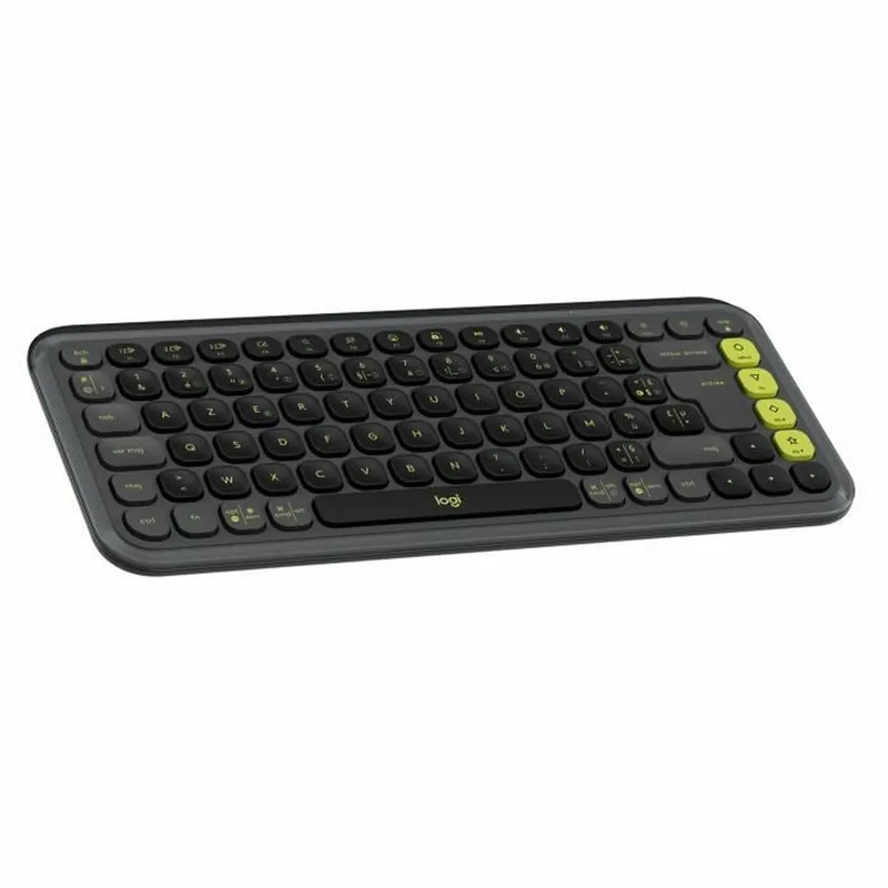 Teclado Inalámbrico Logitech Pop Icon Keys Gris oscuro AZERTY - Electrónica