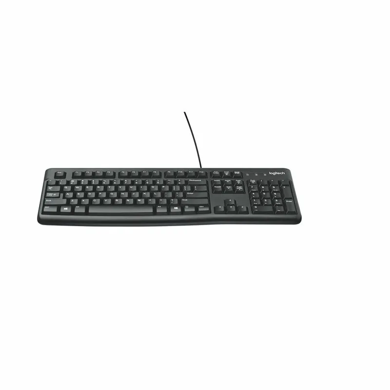 Teclado Logitech Keyboard K120 for Business Negro Blanco Inglés - Electrónica