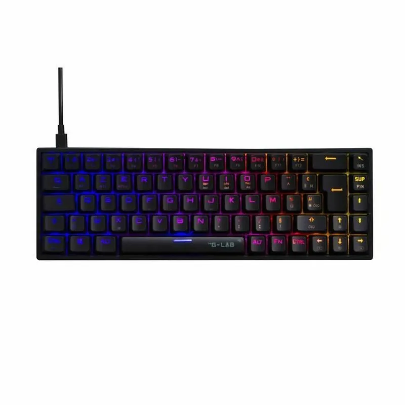Teclado The G-Lab KEYZ TITAN Negro Azerty Francés