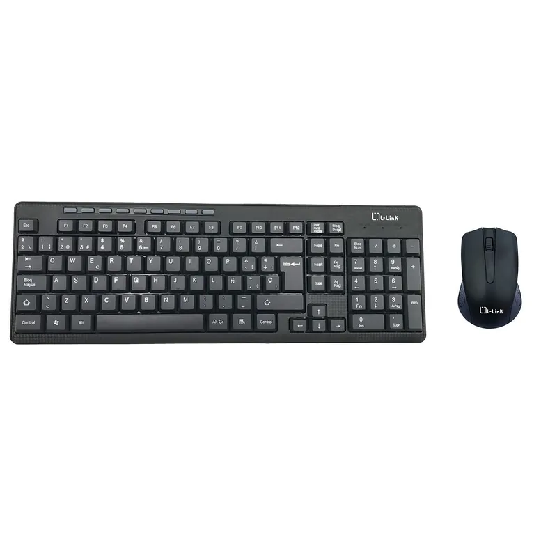 Teclado y Ratón Inalámbrico L-Link LL-KB-555 Negro