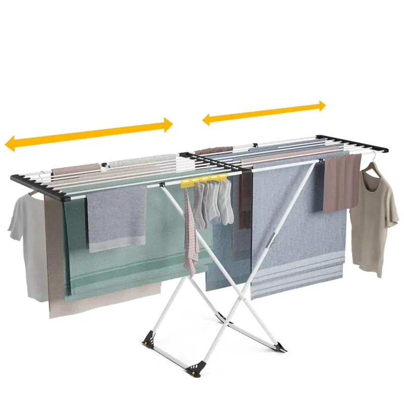 Tendedero Plegable Expansion V25 Newlux Blanco Extensible Telescópico (189x57x92,5cm), 21m Capacidad - Electrodomésticos