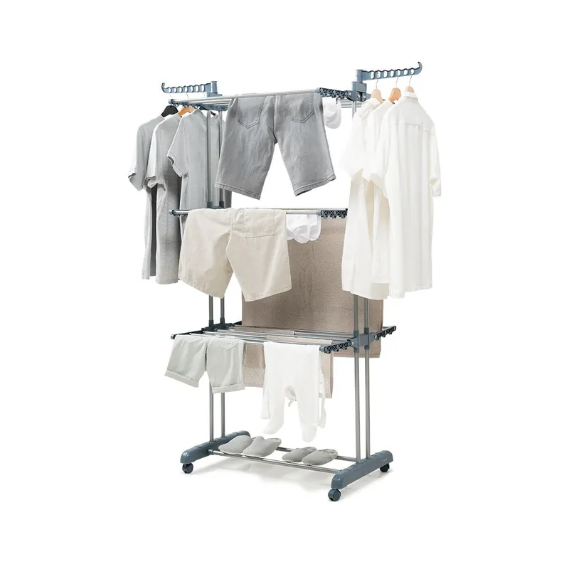 Tendedero Plegable Vertical con Ruedas Dolver InnovaGoods 24 Barras - Electrodomésticos
