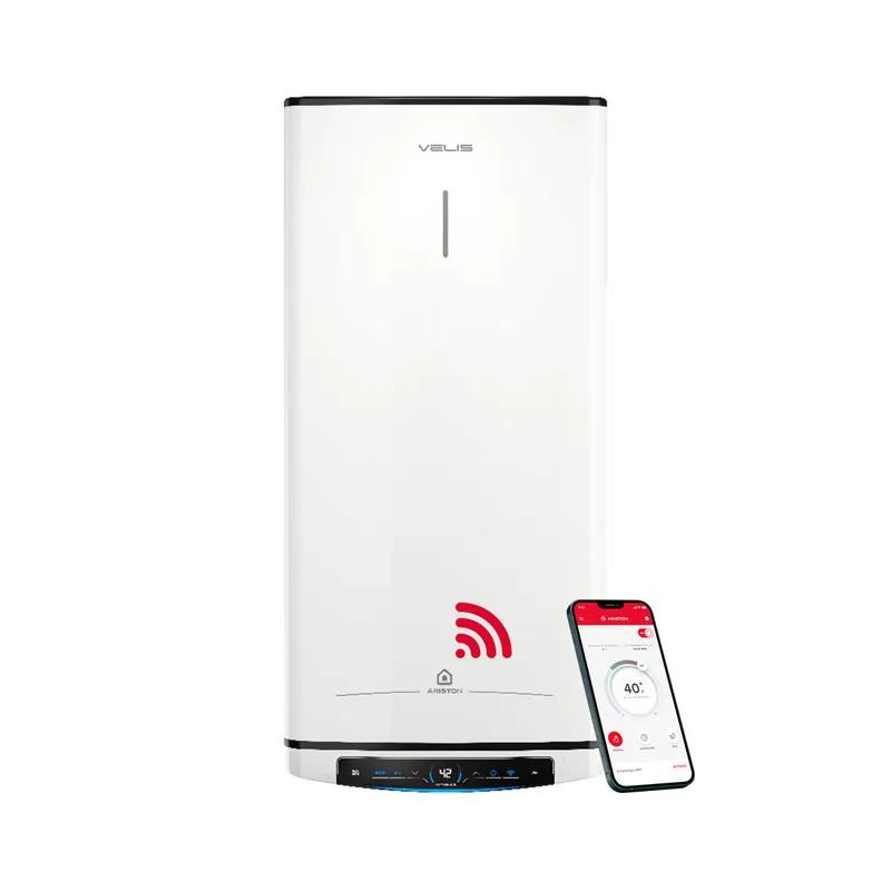 Termo eléctrico inteligente, Ariston, Velis Pro Wifi 100 litros, Vertical u Horizontal, Clase Energetica B - Electrodomésticos