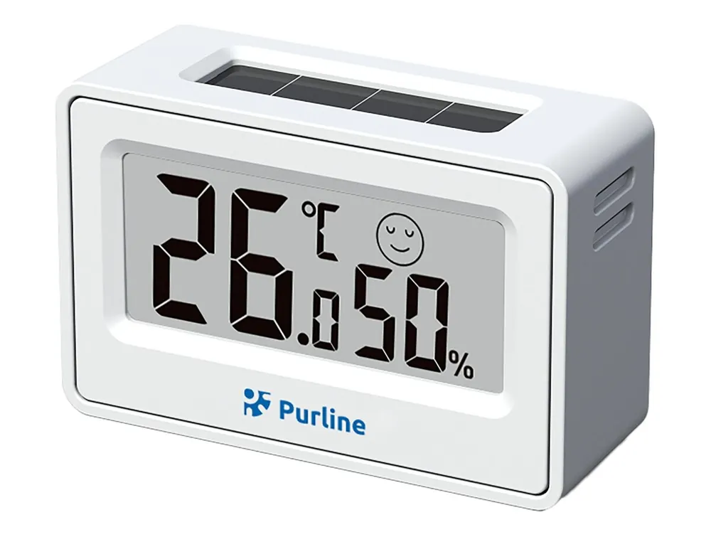 Termómetro digital. Higrómetro digital (humedad). Seleccionable en grados Cº y Fº. Panel solar que prolonga la vida de la batería. Indicador de Confort. Funciona con 1 pila AAA. - Jardín