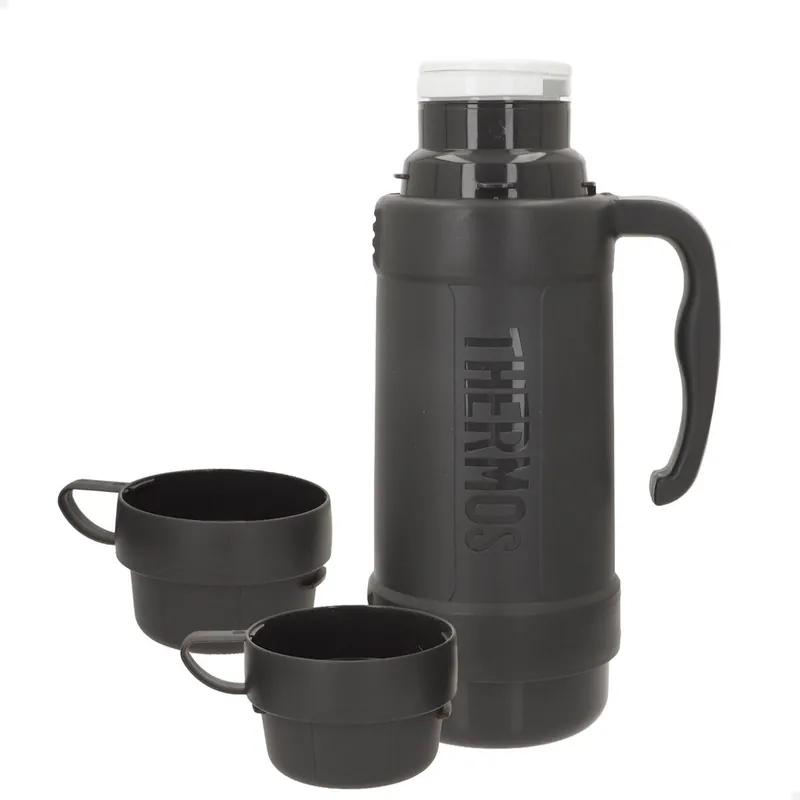 Thermos Botella térmica aislamiento doble pared gris 1L - Cocina