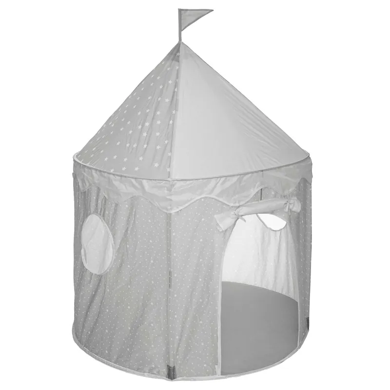 Tienda Infantil Diam Enrollable y Portátil en Color Gris de 100x135 cm, Fabricada en Poliéster - Descanso