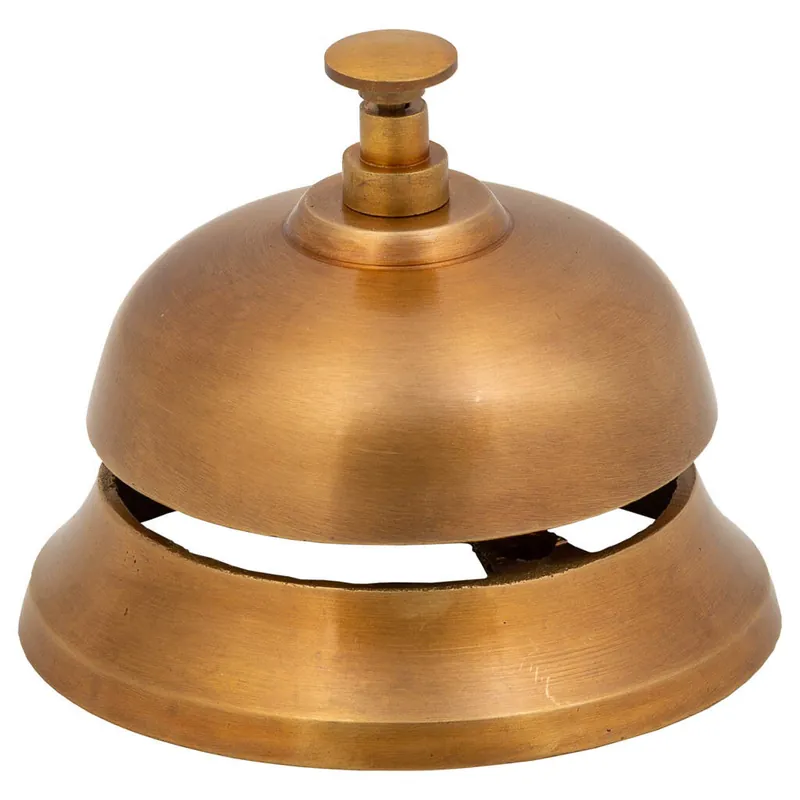 Timbre metal dorado d10 cm - Decoración