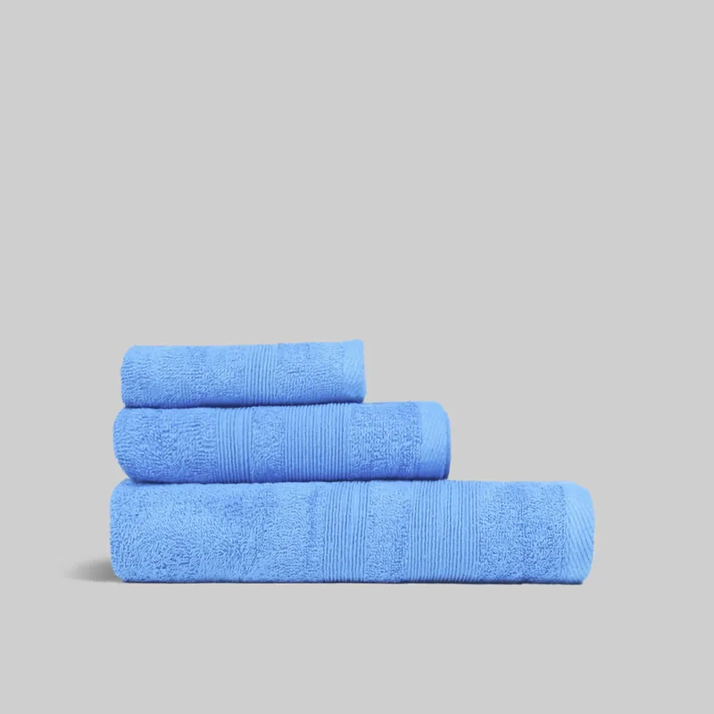 Toalla Lavabo (50x100cm) Azul Medio Donegal Collections - Textil