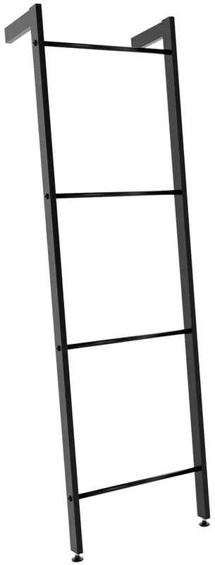 Toallero escalera Betti de 4 barras Metal Negro 13.5X49X170 cm - Baño