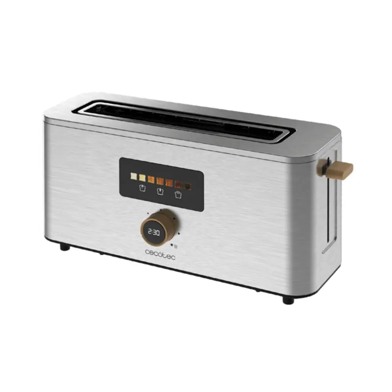 Tostador Cecotec Touch&Toast Etra 1000W 1 ranura larga acero - Electrodomésticos