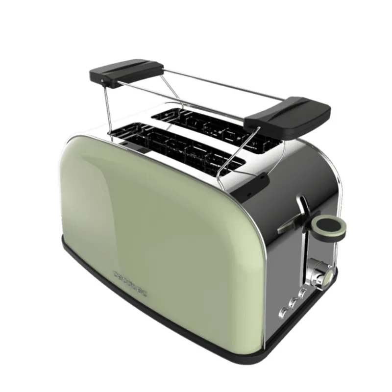 Tostador vertical Cecotec Toastin' Time 850W diseño vintage ranura corta green - Electrodomésticos
