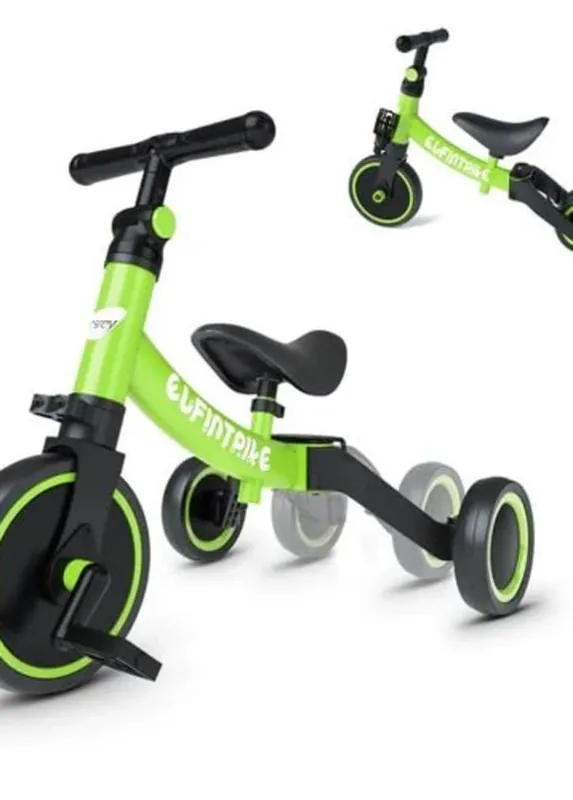 Triciclo dobrável que evolui para uma bicicleta de equilíbrio por 1 a 4 anos - Bebé