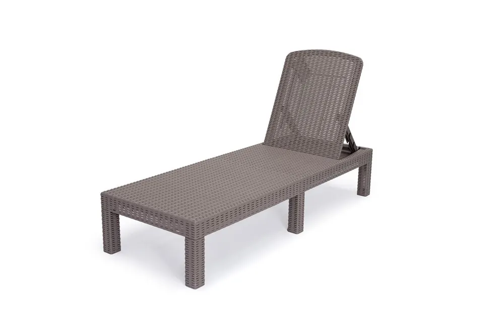Tumbona en Ratan Sintetico Marron. Muebles de Jardin o Terraza - Jardín