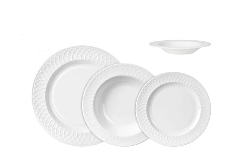 Vajilla OPAL 12 piezas marca ALFARES - Cocina