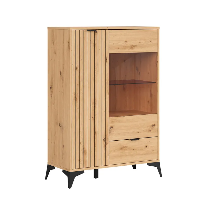 Vajillero 2 puertas 1 cajón Mao Madera - Muebles