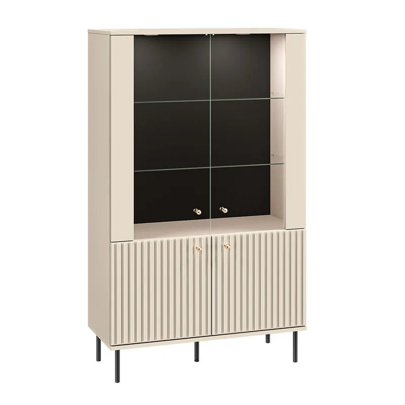 Vajillero 4 puertas con LED Nova Cachemira - Muebles