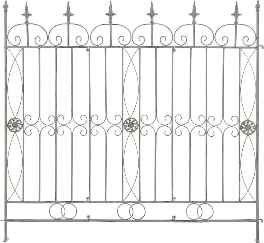 Reja De Jardín Mangold En Metal Verde antiguo 1X124X116 cm