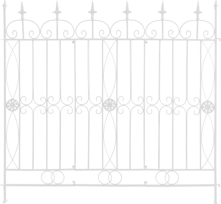 Reja De Jardín Mangold En Metal Blanco 1X124X116 cm