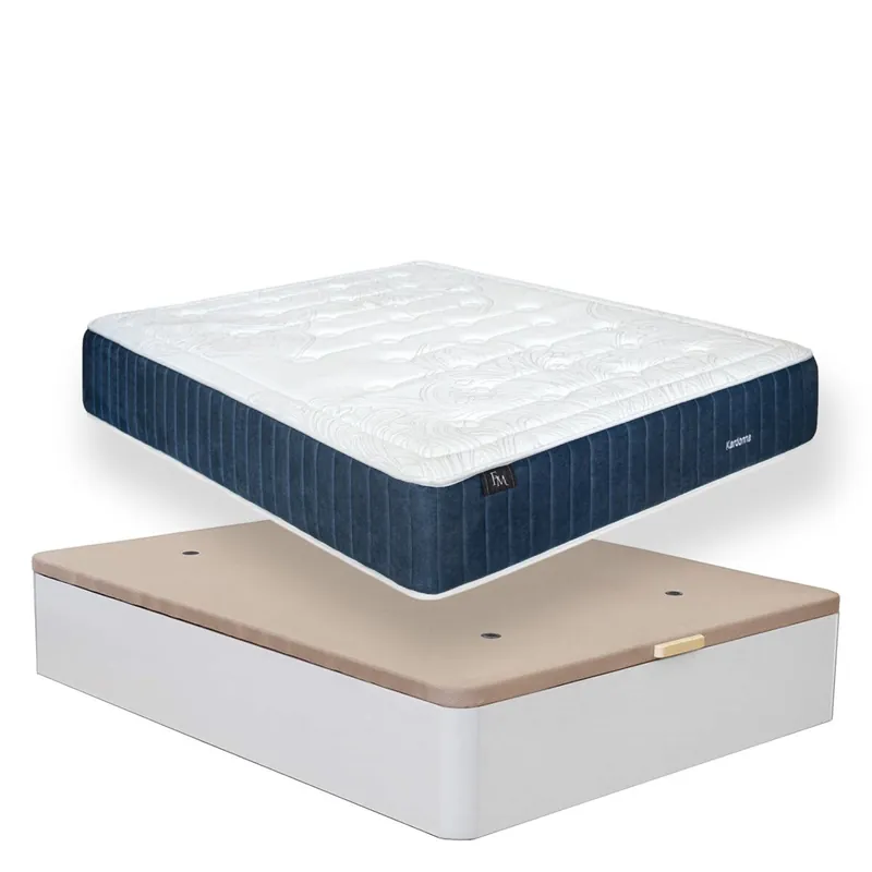 Venprodin - Pack Colchón Muelles Ensacados Y Canape 90X190