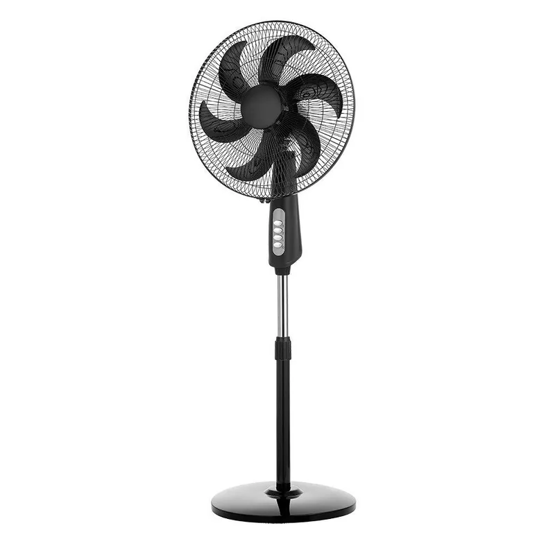 ventilador de pie aluminio color negro serie granizo 50cm - Electrodomésticos