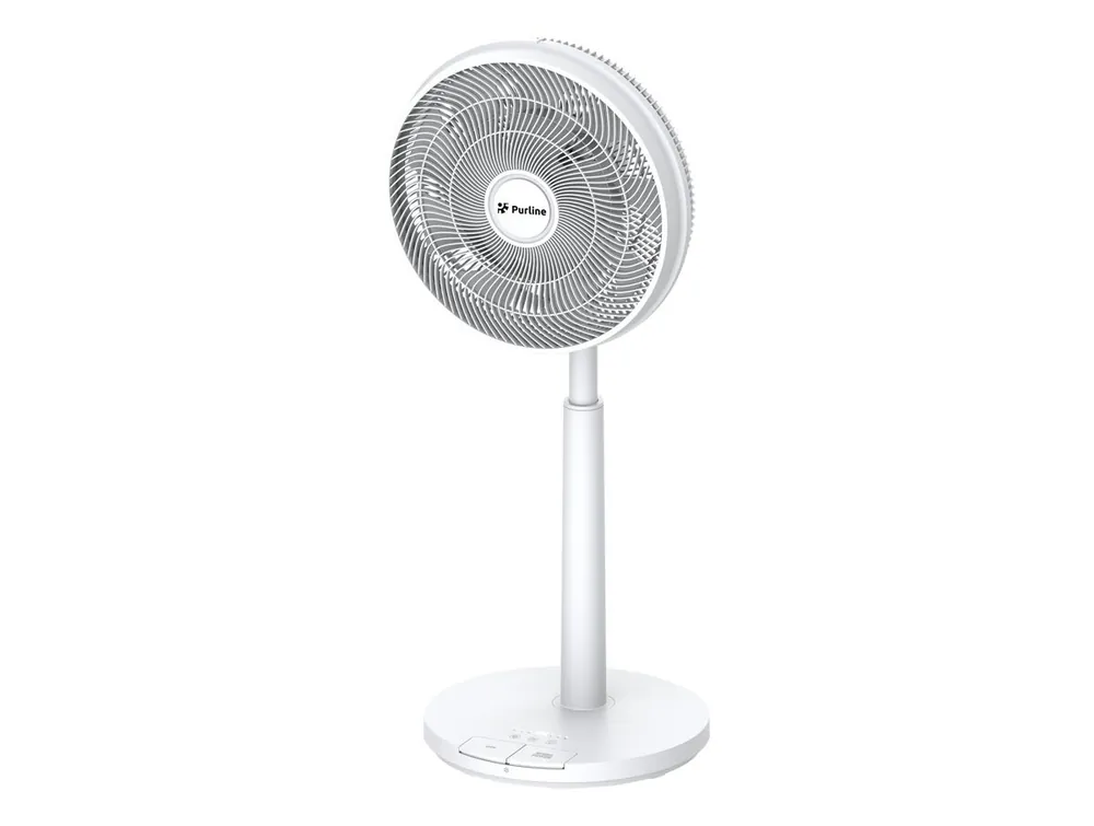 Ventilador de pie motor de DC y a bateria de litio y con 9 aspas. Encendido y a pagado con el pie con los potones de su base para mayor comodidad. Altura regulable. Temporizador hasta 15 horas Con mando a distancia - Electrodomésticos
