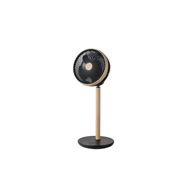ventilador de pie metal color blanco/madera serie colibri 28cm - Electrodomésticos