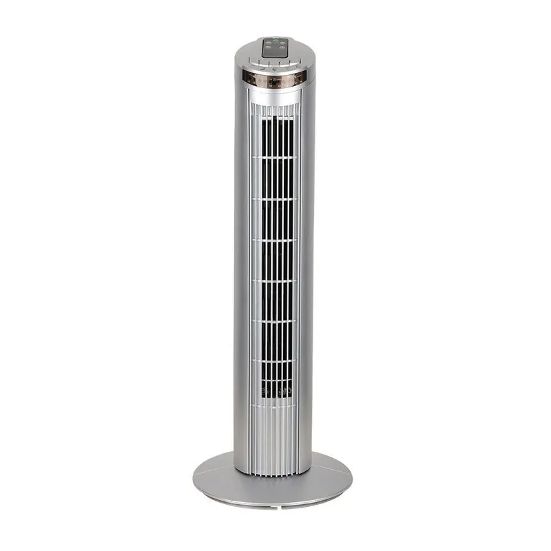 ventilador de pie metal color plata serie orbigo 27cm - Electrodomésticos