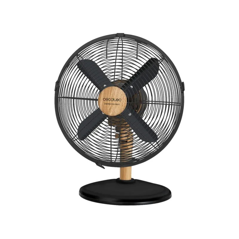 Ventilador de sobremesa Cecotec EnergySilence 600 WoodDesk 40W 4 aspas plata 30 cm - Electrodomésticos