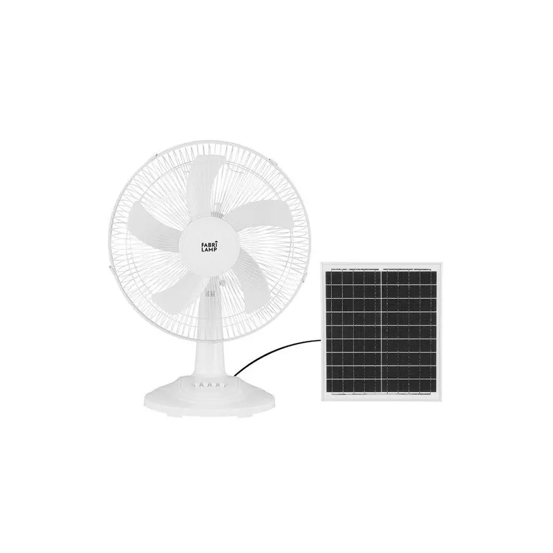 ventilador de sobremesa metal color blanco serie abanico 43cm - Electrodomésticos