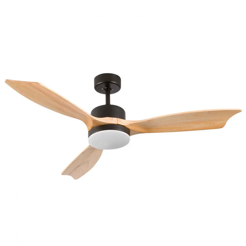 Ventilador de Techo con Luz 3 Aspas Negro 56W 6 Velocidades Nueva York Thinia Home - Electrodomésticos